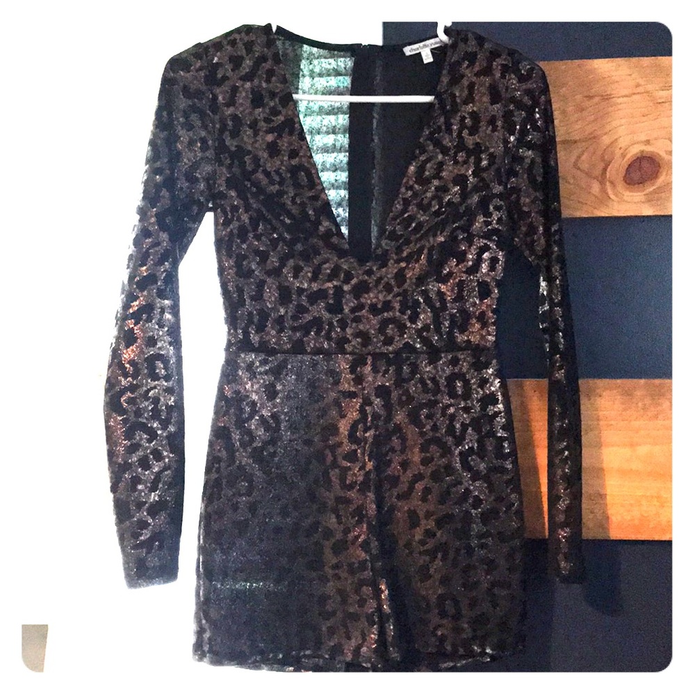 Charlotte Russe Cheetah Romper